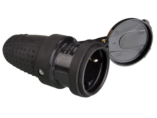 Stekker rubber waterdicht - Randaarde - 230V Stekker rubber waterdicht - Randaarde - 230V